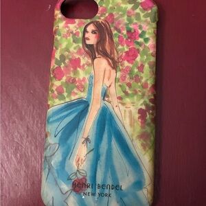 Henri Bendel Artistic Blue Dress Phone Case